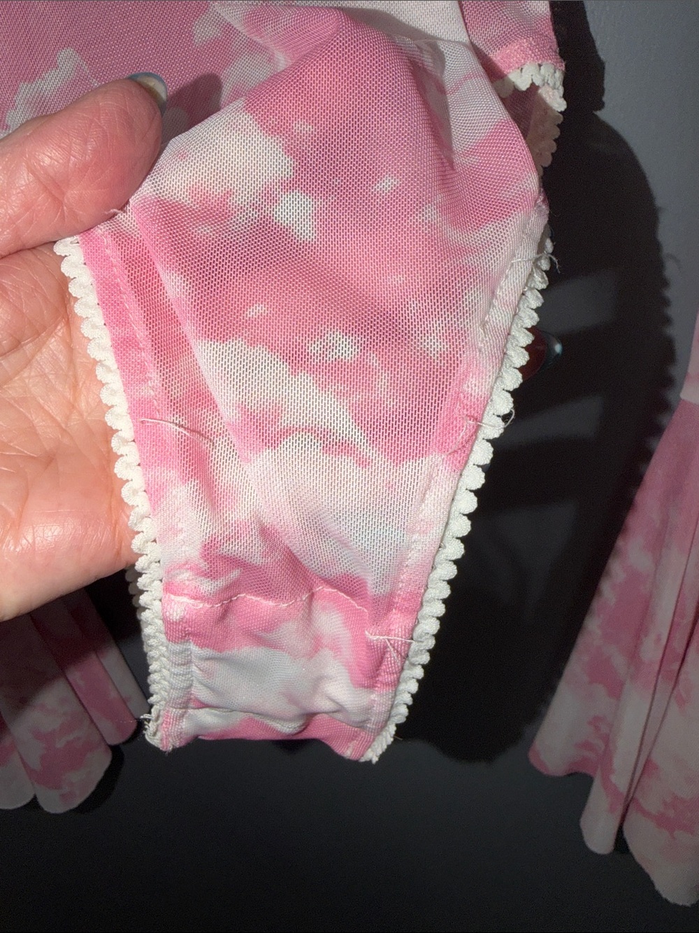 NWOT Sugar Thrillz, Dolls Kill Bliss Vision Pink Cloud Bodysuit, Sz S, Fairycore - Picture 10 of 12